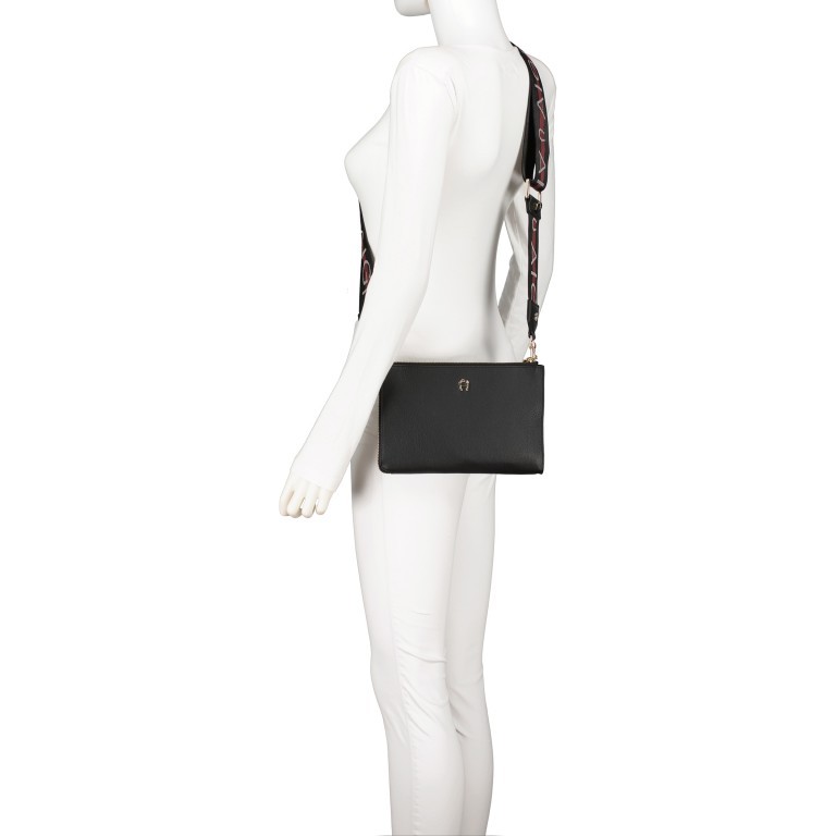 Umhängetasche / Clutch Zita Fashion Pouch Spectre Grey, Farbe: grau, Marke: AIGNER, EAN: 4055539484124, Abmessungen in cm: 23.5x16x2.5, Bild 4 von 5