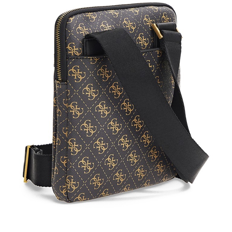 Umhängetasche Milano mit Tabletfach Dark Black, Farbe: schwarz, Marke: Guess, EAN: 7621701037640, Abmessungen in cm: 20x23x3, Bild 3 von 8