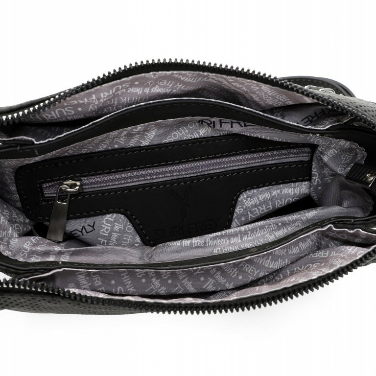 Umhängetasche Romy 13130 Black, Farbe: schwarz, Marke: Suri Frey, EAN: 4056185152795, Abmessungen in cm: 23x20x10, Bild 4 von 5