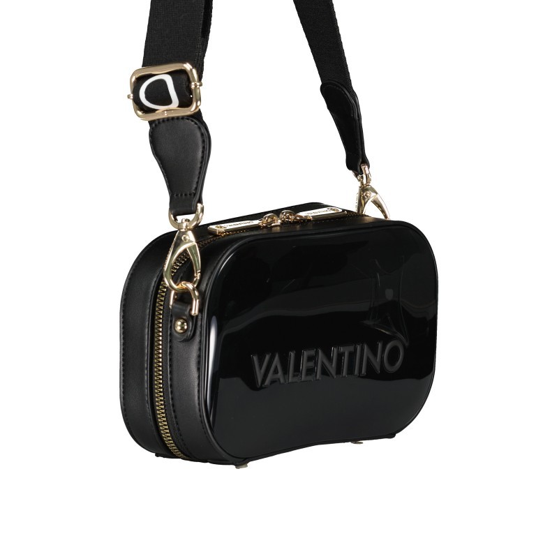 Umhängetasche Sabal Lack Nero, Farbe: schwarz, Marke: Valentino Bags, EAN: 8058043515793, Abmessungen in cm: 20x12x4, Bild 2 von 6