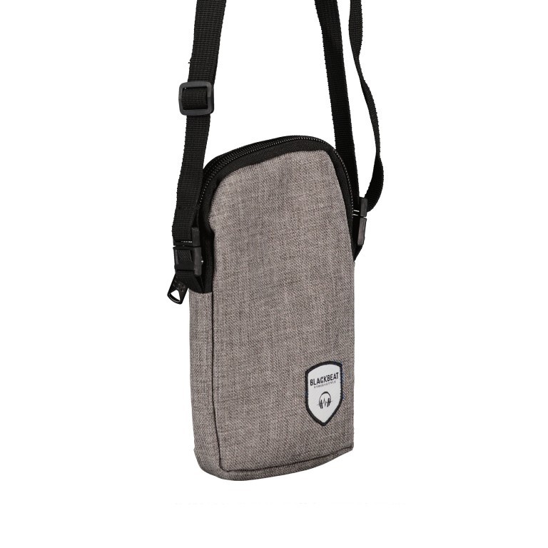 Handytasche Mistique Grau, Farbe: grau, Marke: Blackbeat, EAN: 4066727000064, Abmessungen in cm: 10.5x16.5x2, Bild 2 von 7