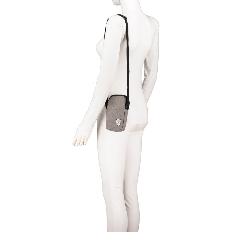 Handytasche Mistique Grau, Farbe: grau, Marke: Blackbeat, EAN: 4066727000064, Abmessungen in cm: 10.5x16.5x2, Bild 4 von 7