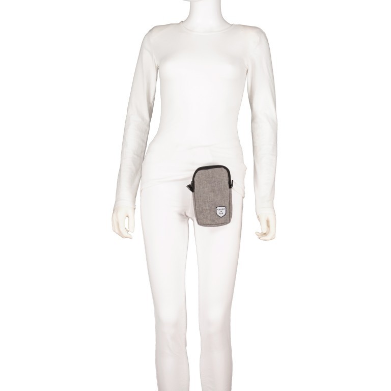 Handytasche Mistique Grau, Farbe: grau, Marke: Blackbeat, EAN: 4066727000064, Abmessungen in cm: 10.5x16.5x2, Bild 6 von 7