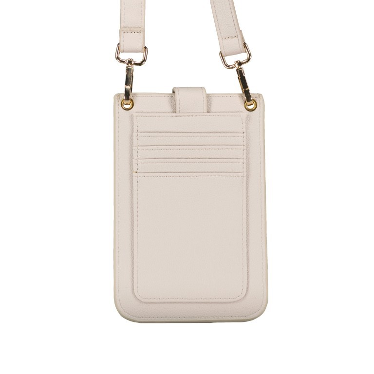 Handytasche Noodles Ecru, Farbe: beige, Marke: Valentino Bags, EAN: 8058043735153, Abmessungen in cm: 12.2x18.4x0.5, Bild 3 von 6