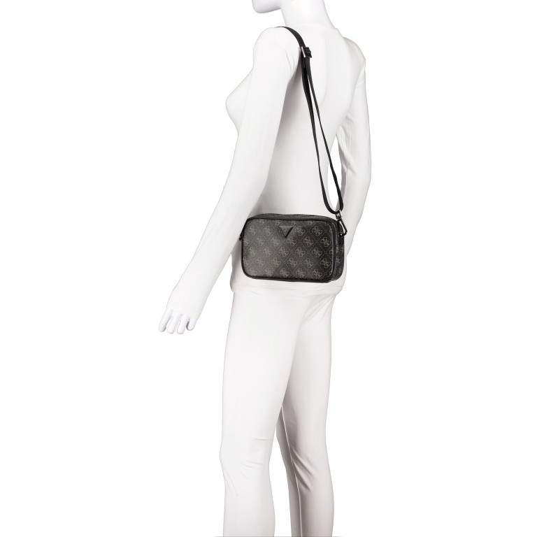 Tasche Vezzola Black, Farbe: schwarz, Marke: Guess, EAN: 7628067763084, Abmessungen in cm: 21x14x5, Bild 5 von 7