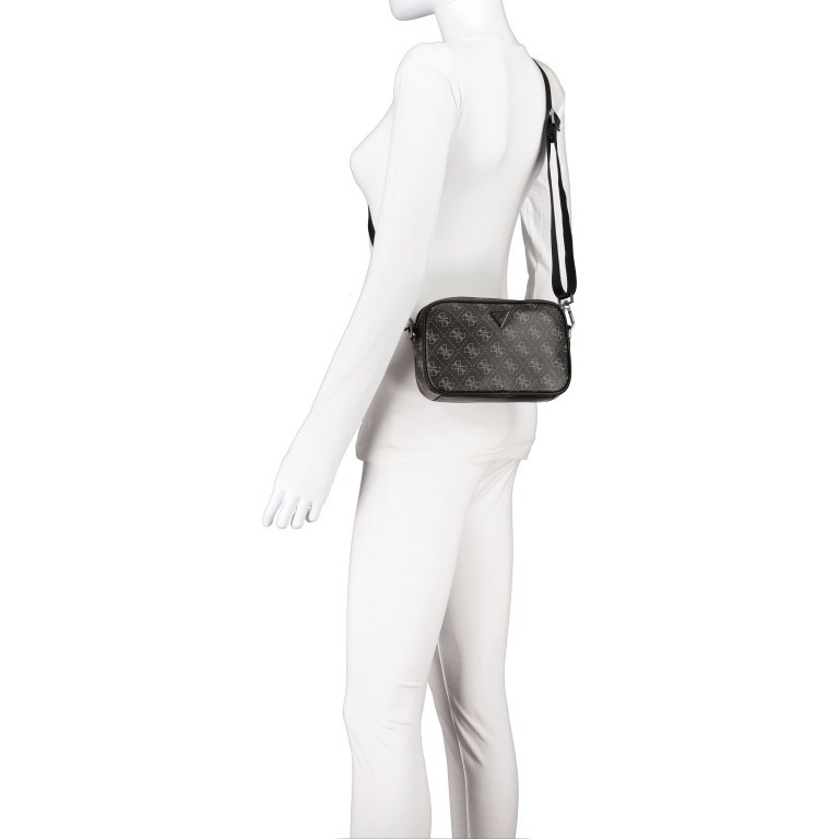 Tasche Vezzola Black, Farbe: schwarz, Marke: Guess, EAN: 7628067763084, Abmessungen in cm: 21x14x5, Bild 6 von 7
