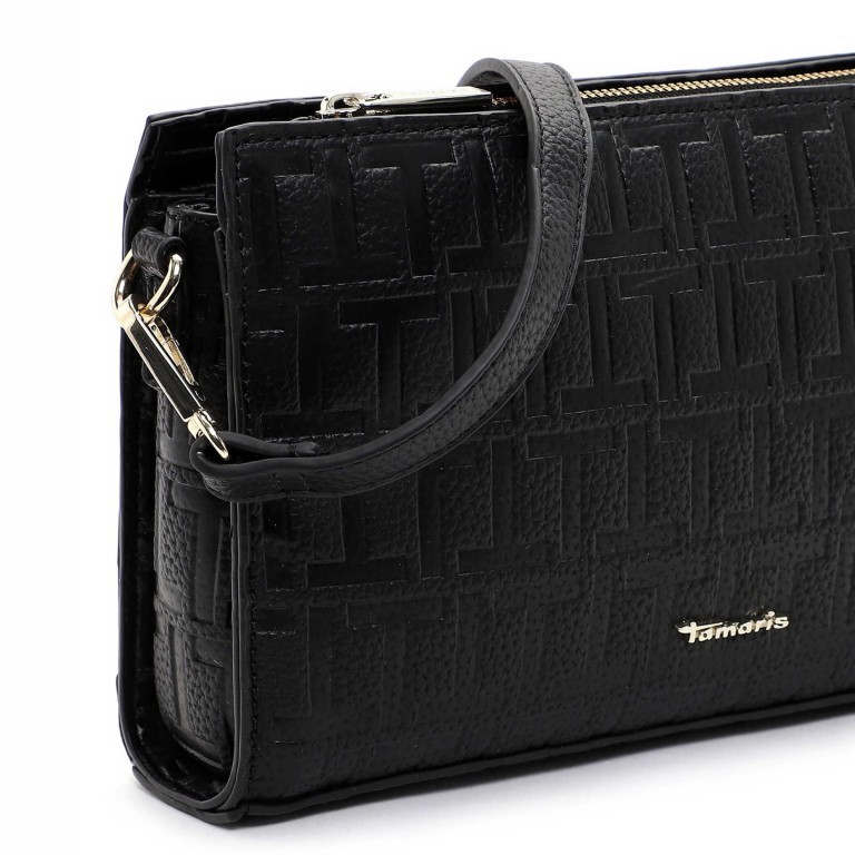Umhängetasche Julia Black, Farbe: schwarz, Marke: Tamaris, EAN: 4063512072077, Abmessungen in cm: 26x15x6, Bild 5 von 5