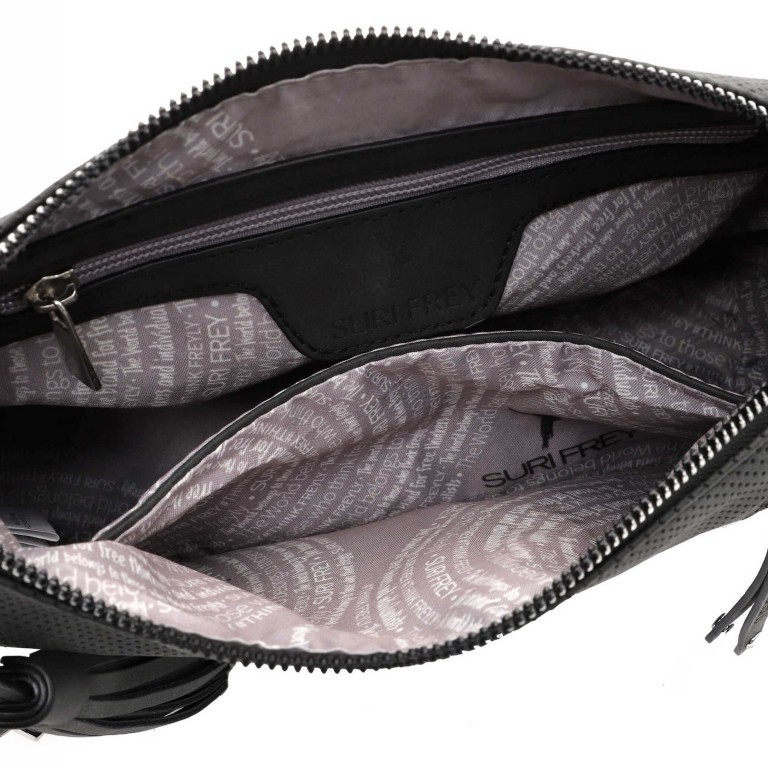 Umhängetasche Steffy 13510 Black, Farbe: schwarz, Marke: Suri Frey, EAN: 4056185168352, Abmessungen in cm: 30x18x12, Bild 8 von 9