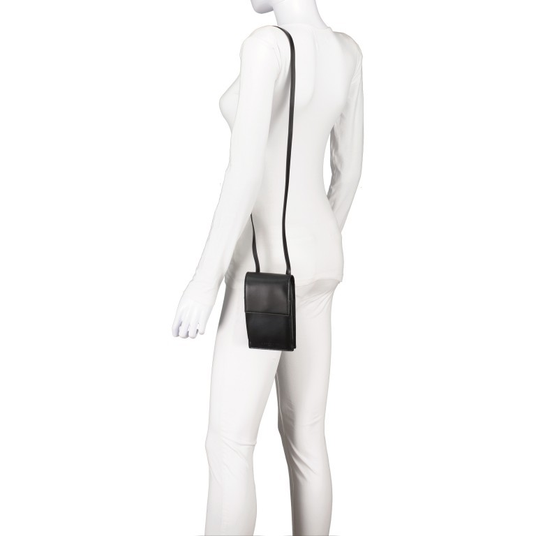 Handytasche Paper Bag Mobile Pouch Carter Black, Farbe: schwarz, Marke: Liebeskind Berlin, EAN: 4064657035934, Abmessungen in cm: 10x17.5x2.5, Bild 3 von 6