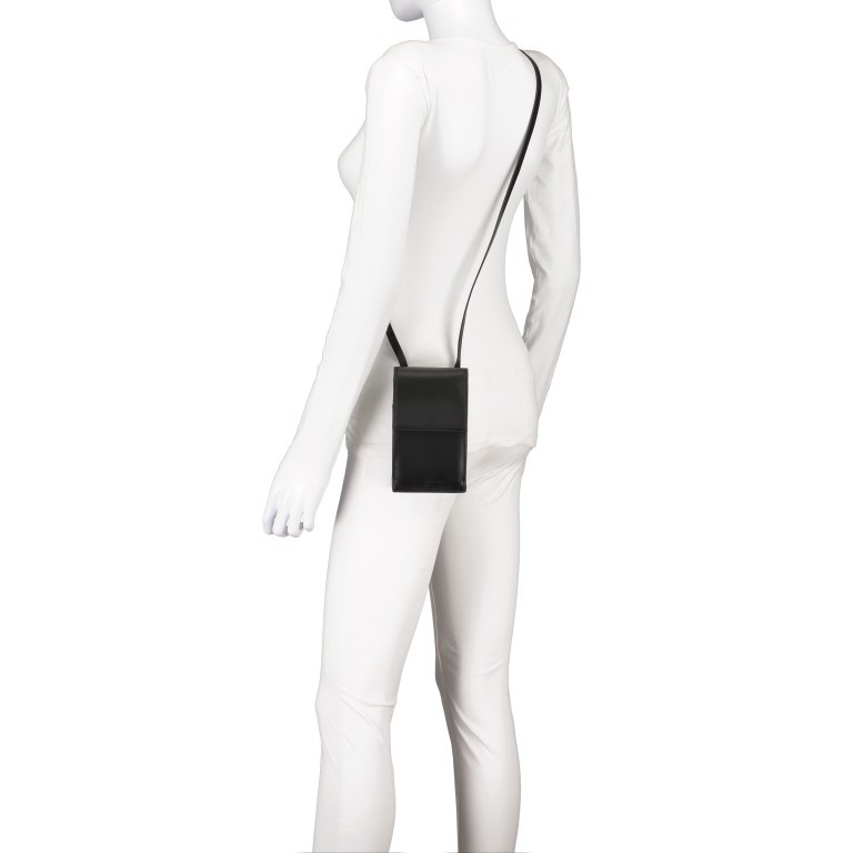 Handytasche Paper Bag Mobile Pouch Carter Black, Farbe: schwarz, Marke: Liebeskind Berlin, EAN: 4064657035934, Abmessungen in cm: 10x17.5x2.5, Bild 4 von 6