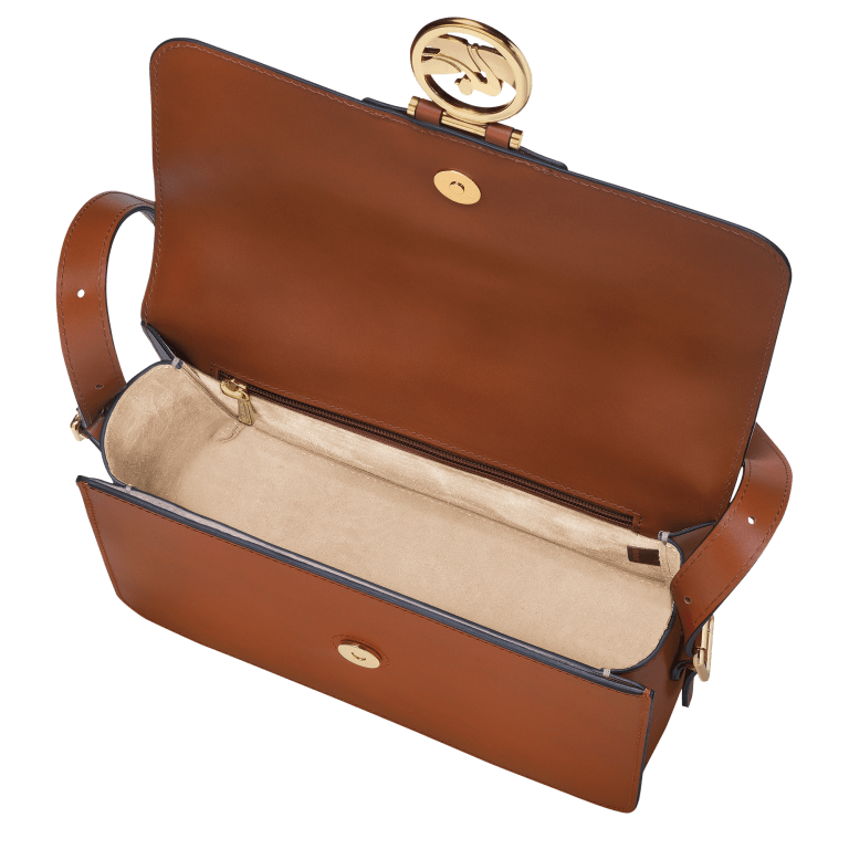 Umhängetasche Box Trot M Cognac, Farbe: cognac, Marke: Longchamp, EAN: 3597922253968, Abmessungen in cm: 23.5x17x10, Bild 6 von 6