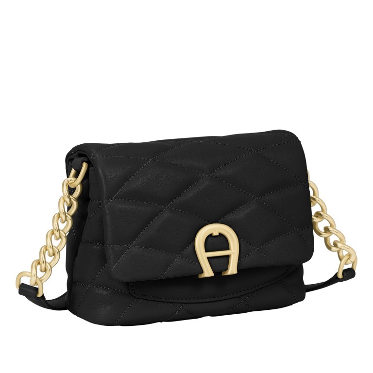 Tasche Maggie S 132-313 Black, Farbe: schwarz, Marke: AIGNER, EAN: 4055539448478, Abmessungen in cm: 19x15.5x7, Bild 2 von 3