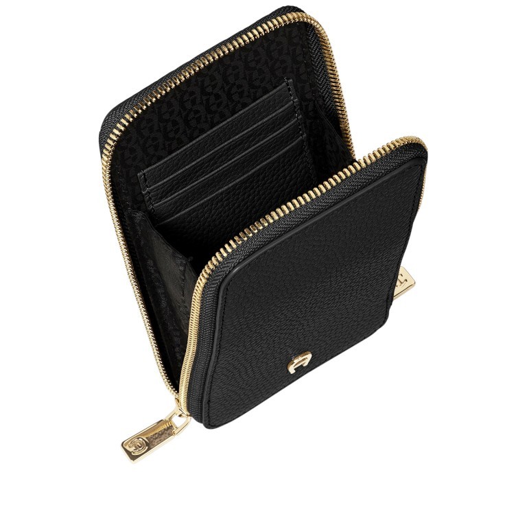 Handytasche Fashion Mobile Bag 163-180 Black Gold, Farbe: schwarz, Marke: AIGNER, EAN: 4055539453281, Abmessungen in cm: 9x17x2, Bild 6 von 6