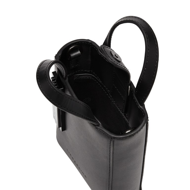 Handtasche Paper Bag Tote XXS Carter Black, Farbe: schwarz, Marke: Liebeskind Berlin, EAN: 4099593008339, Abmessungen in cm: 11.5x16.5x4.5, Bild 4 von 5