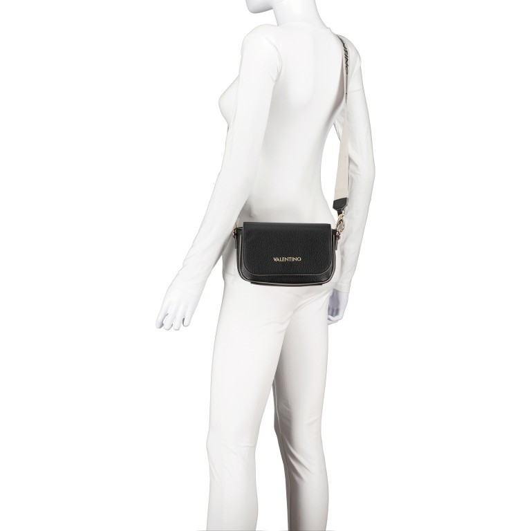 Umhängetasche Swim Relove Recycle Nero, Farbe: schwarz, Marke: Valentino Bags, EAN: 8058043878485, Abmessungen in cm: 21.5x12.5x5.5, Bild 5 von 6