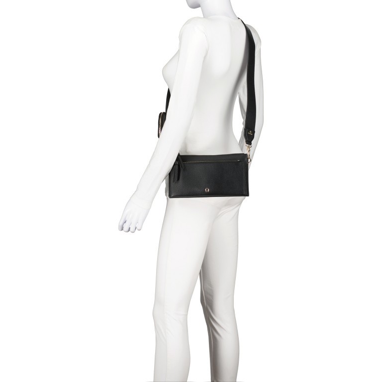 Umhängetasche Isa S Diamond Grey, Farbe: grau, Marke: AIGNER, EAN: 4055539512445, Abmessungen in cm: 25x13.5x4, Bild 4 von 6