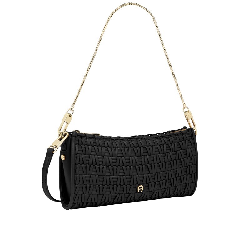 Umhängetasche / Clutch Ivy Nodo Black, Farbe: schwarz, Marke: AIGNER, EAN: 4055539480973, Abmessungen in cm: 25x13x5, Bild 2 von 7