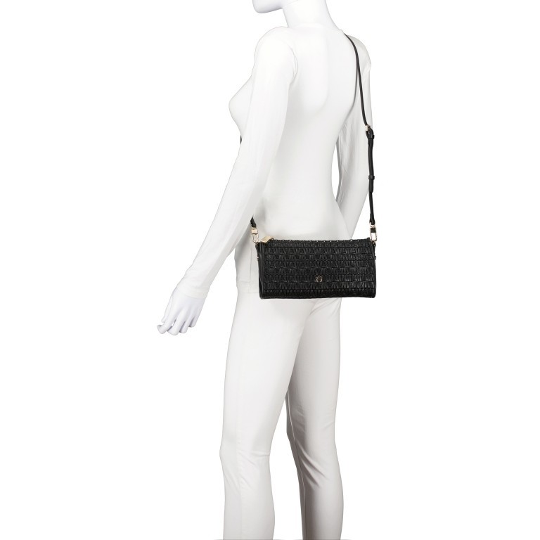 Umhängetasche / Clutch Ivy Nodo Black, Farbe: schwarz, Marke: AIGNER, EAN: 4055539480973, Abmessungen in cm: 25x13x5, Bild 6 von 7