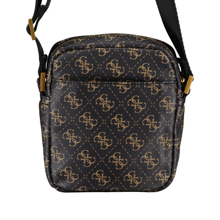 Umhängetasche Vezzola Smart Crossbag, Farbe: schwarz, braun, Marke: Guess, Abmessungen in cm: 14x17x6, Bild 3 von 6