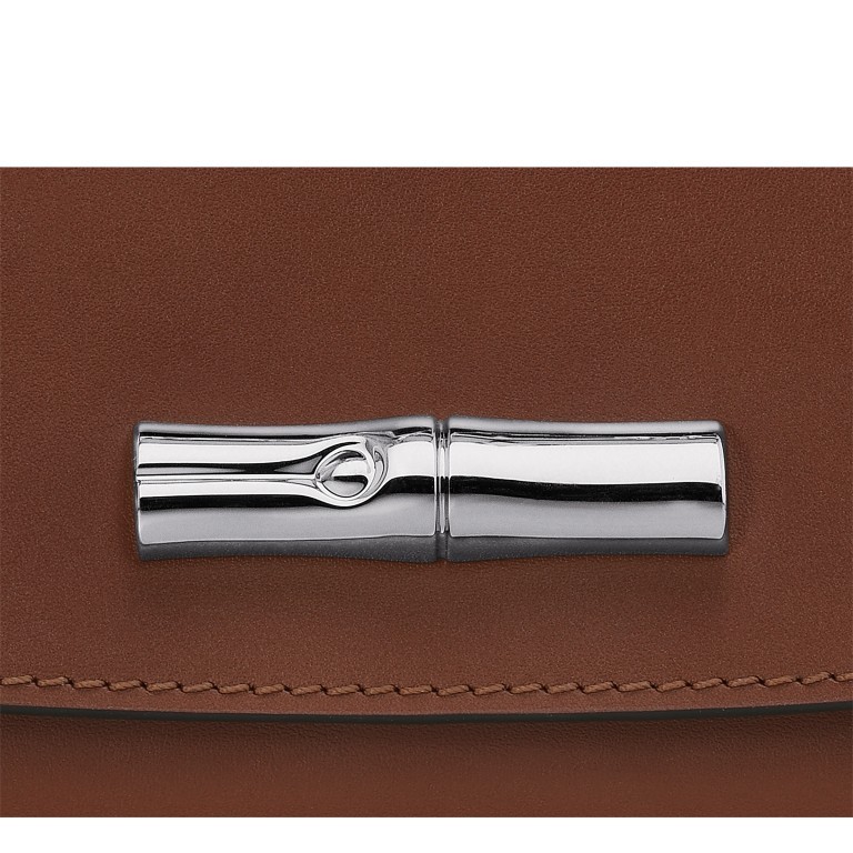 Umhängetasche / Clutch Roseau Pouch Cognac, Farbe: cognac, Marke: Longchamp, EAN: 3597922271672, Abmessungen in cm: 20x12.5x6, Bild 5 von 5