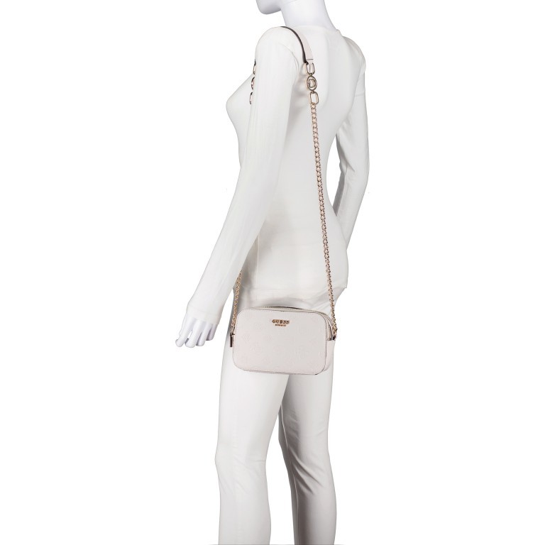 Umhängetasche Galeria Camera Bag Cream, Farbe: weiß, Marke: Guess, EAN: 0190231699682, Abmessungen in cm: 20x13x7, Bild 3 von 5