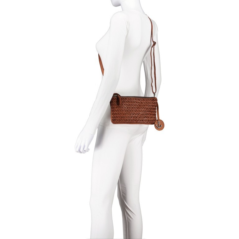 Umhängetasche Soft-Weaving-3 Michel SW-11904 Charming Cognac, Farbe: cognac, Marke: Harbour 2nd, EAN: 4046478065024, Abmessungen in cm: 23x13x3, Bild 7 von 8