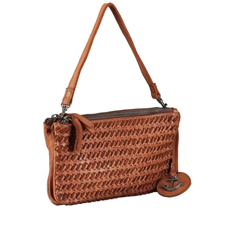 Umhängetasche Soft-Weaving-3 Michel SW-11904 Charming Cognac, Farbe: cognac, Marke: Harbour 2nd, EAN: 4046478065024, Abmessungen in cm: 23x13x3, Bild 2 von 8