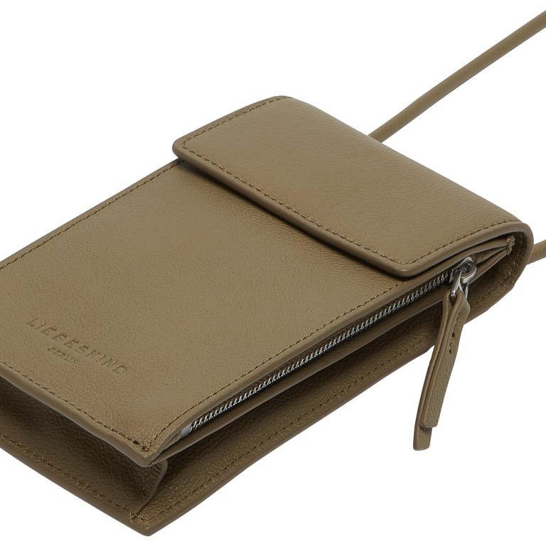 Umhängetasche Classics Mobile Pouch Black, Farbe: schwarz, Marke: Liebeskind Berlin, EAN: 4099593109692, Abmessungen in cm: 10x17.5x2.5, Bild 5 von 5
