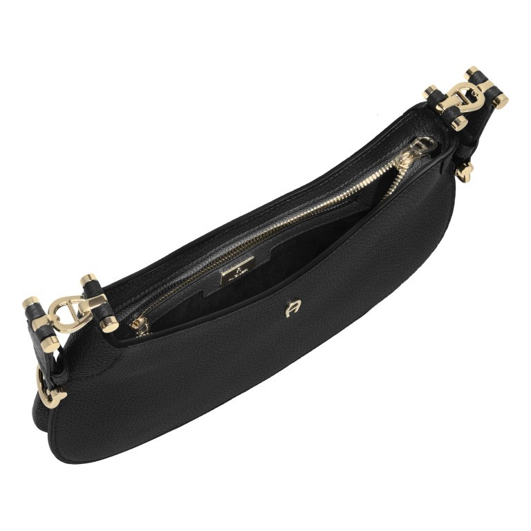 Umhängetasche Delia 135-057 Black, Farbe: schwarz, Marke: AIGNER, EAN: 4055539514180, Abmessungen in cm: 30x18x4, Bild 6 von 6