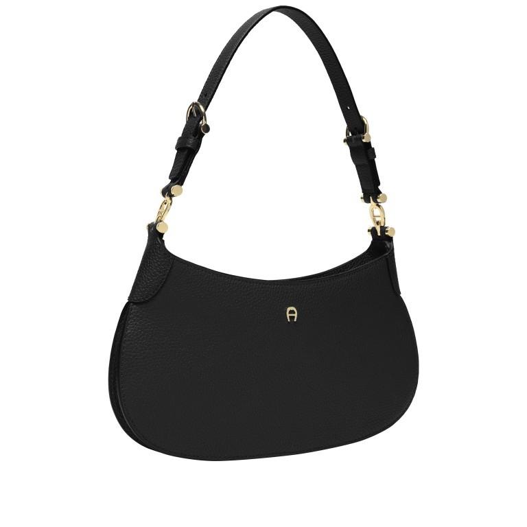 Umhängetasche Delia 135-057 Black, Farbe: schwarz, Marke: AIGNER, EAN: 4055539514180, Abmessungen in cm: 30x18x4, Bild 2 von 6