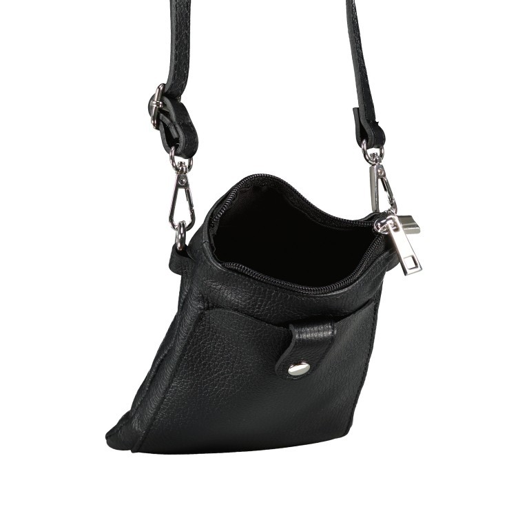 Umhängetasche / Handytasche mit austauschbaren Riemen, Marke: Hausfelder Manufaktur, Abmessungen in cm: 14.5x20.5x1, Bild 6 von 6