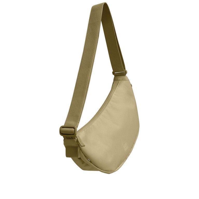 Umhängetasche Moon Bag Small Monochrome, Farbe: schwarz, blau/petrol, braun, taupe/khaki, rot/weinrot, beige, Marke: Got Bag, Abmessungen in cm: 32x18x9, Bild 7 von 7