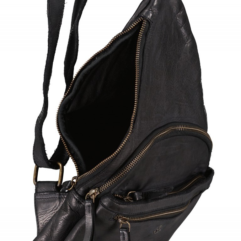 Tasche Anchor-Love Merlin AL-11598, Farbe: anthrazit, blau/petrol, braun, cognac, Marke: Harbour 2nd, Abmessungen in cm: 22x37x4.5, Bild 6 von 6