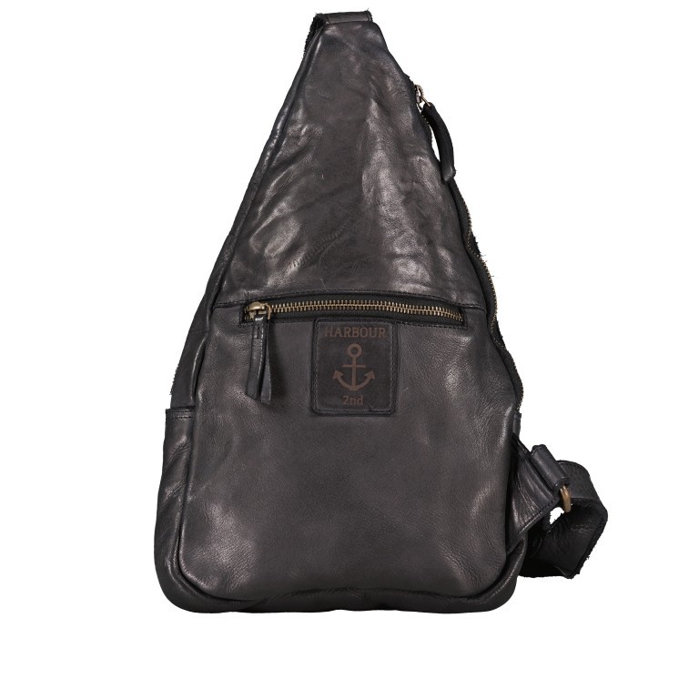 Tasche Anchor-Love Merlin AL-11598, Farbe: anthrazit, blau/petrol, braun, cognac, Marke: Harbour 2nd, Abmessungen in cm: 22x37x4.5, Bild 3 von 6