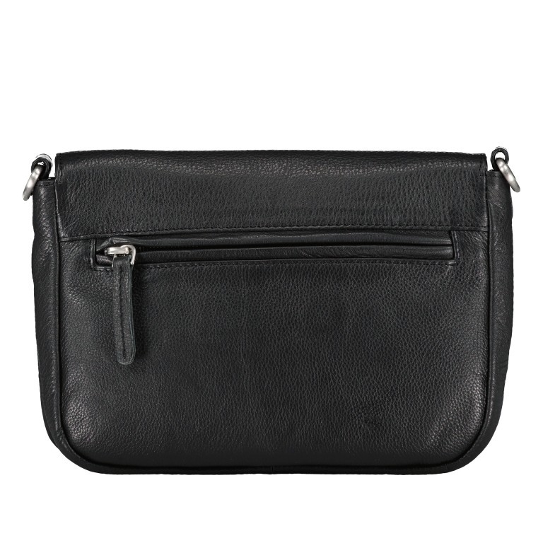 Umhängetasche Nappa, Farbe: schwarz, blau/petrol, beige, weiß, Marke: Hausfelder Manufaktur, Abmessungen in cm: 22x15.5x4.5, Bild 3 von 8