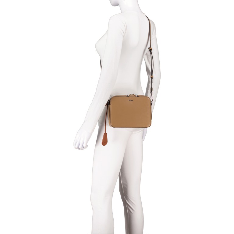 Umhängetasche Liriel Camera Bag Medium Beige, Farbe: cognac, Marke: BOSS, EAN: 4063541103247, Abmessungen in cm: 20x15x6.2, Bild 5 von 6