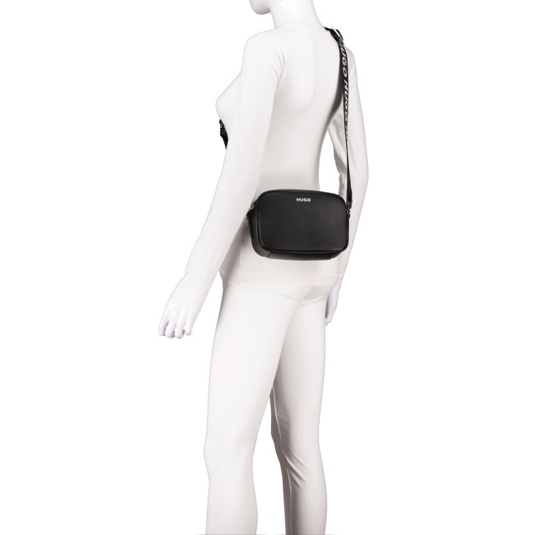 Umhängetasche Bel Crossbody Black, Farbe: schwarz, Marke: HUGO, EAN: 4063537849937, Abmessungen in cm: 19.5x12.5x6, Bild 5 von 6
