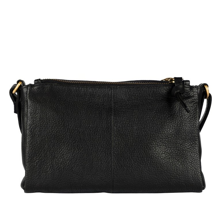 Umhängetasche Finja Crossbody, Farbe: schwarz, cognac, Marke: Flanigan, Abmessungen in cm: 20.5x14x4.5, Bild 3 von 9