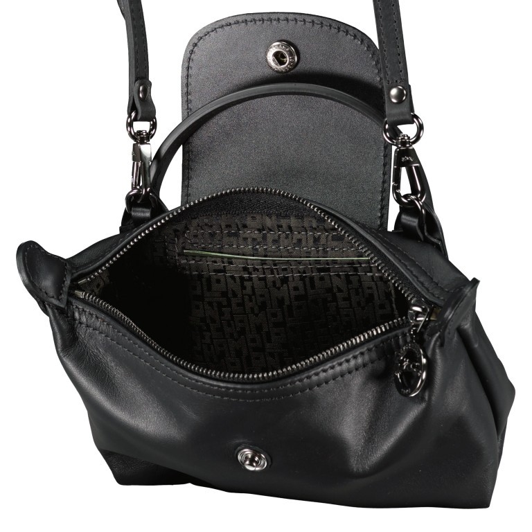 Umhängetasche Le Pliage Xtra XS 987-34205, Farbe: schwarz, cognac, beige, Marke: Longchamp, Abmessungen in cm: 17x11x5.5, Bild 7 von 7