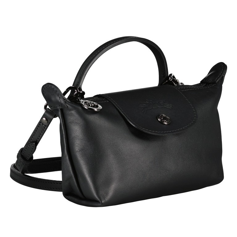 Umhängetasche Le Pliage Xtra XS 987-34205, Farbe: schwarz, cognac, beige, Marke: Longchamp, Abmessungen in cm: 17x11x5.5, Bild 2 von 7