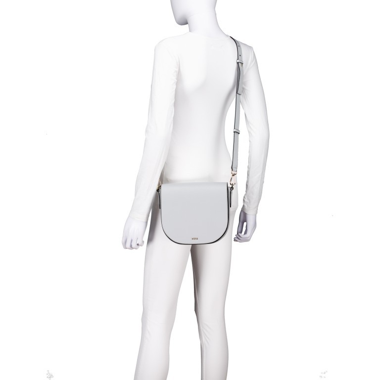 Umhängetasche Alyce Flap Xbody, Farbe: schwarz, grau, beige, Marke: BOSS, Abmessungen in cm: 23x19x9, Bild 5 von 7