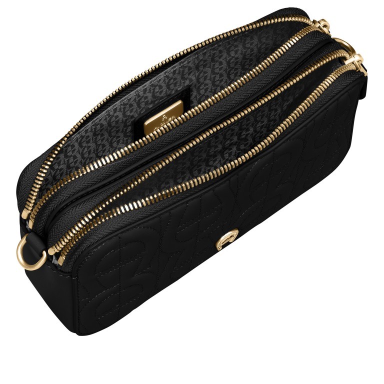 Umhängetasche / Handytasche Diadora, Farbe: schwarz, beige, Marke: AIGNER, Abmessungen in cm: 19x10.5x5, Bild 5 von 5