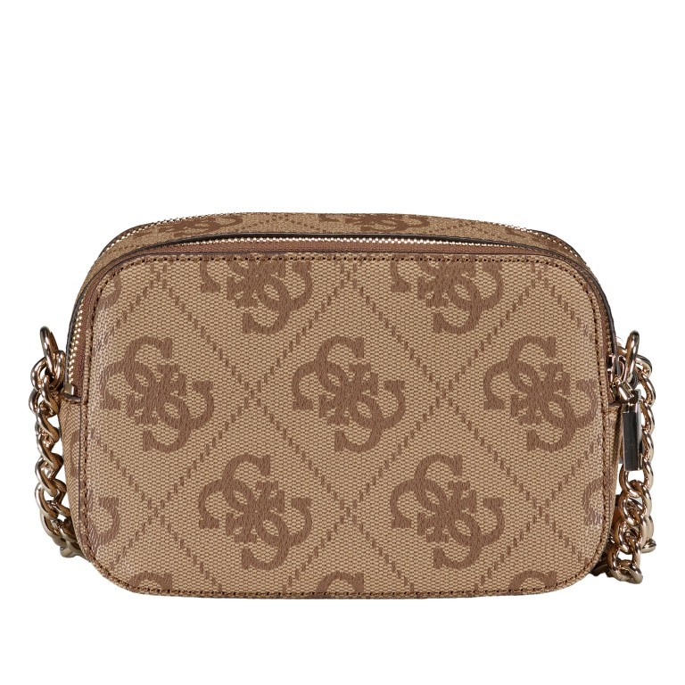 Umhängetasche Izzy, Farbe: anthrazit, cognac, Marke: Guess, Abmessungen in cm: 20x13x7, Bild 3 von 6