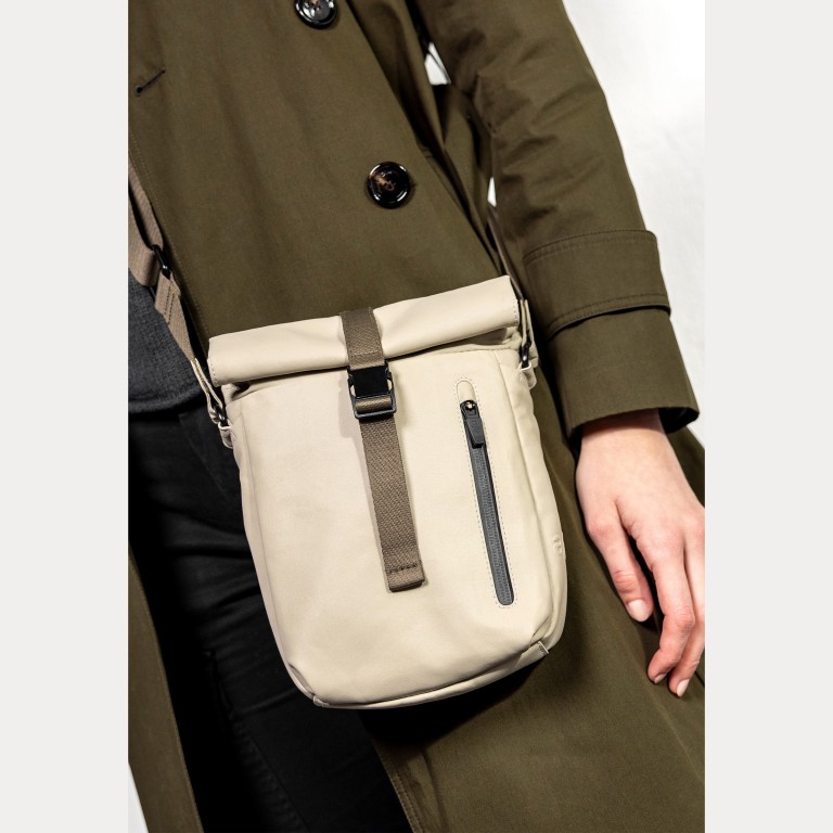 Umhängetasche Japan Re Yodo, Farbe: schwarz, taupe/khaki, beige, Marke: Aunts & Uncles, Abmessungen in cm: 18x20x7, Bild 4 von 11