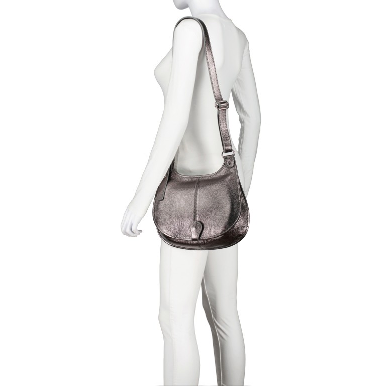 Satteltasche Metallic, Marke: Hausfelder Manufaktur, Abmessungen in cm: 31x22x9, Bild 4 von 7