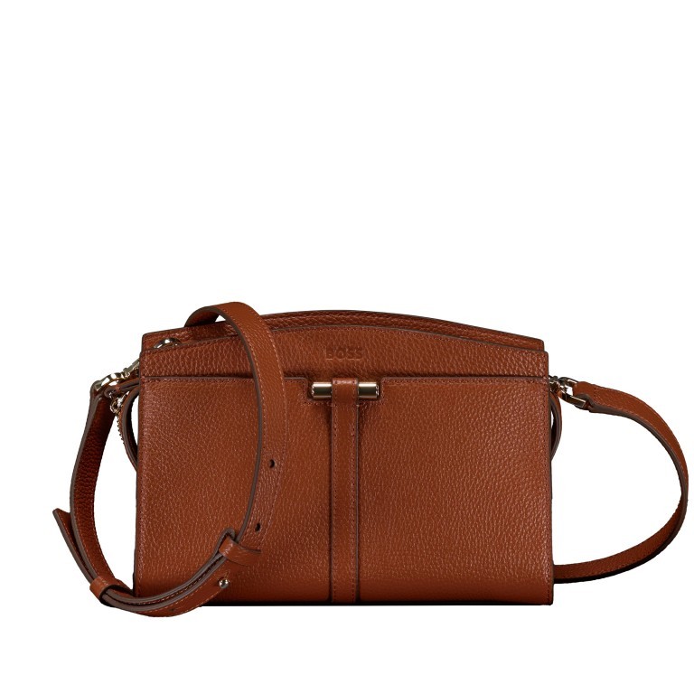 Umhängetasche Lidney Crossbody, Farbe: schwarz, cognac, Marke: Boss, Abmessungen in cm: 23x15.5x8.5, Bild 1 von 6