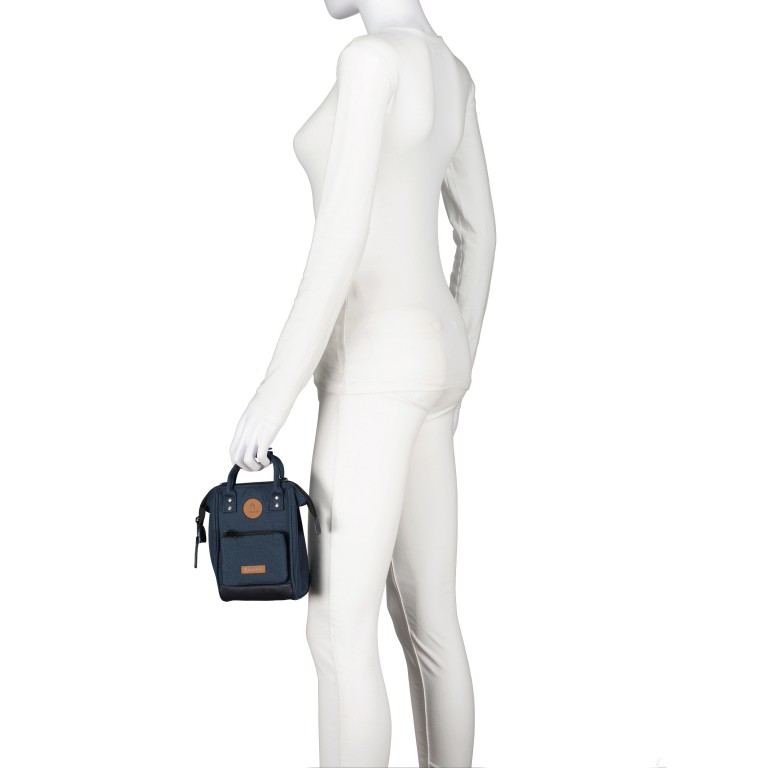 Umhängetasche Nano Bag, Farbe: schwarz, blau/petrol, cognac, beige, Marke: Cabaia, Abmessungen in cm: 12x19x8.5, Bild 4 von 8