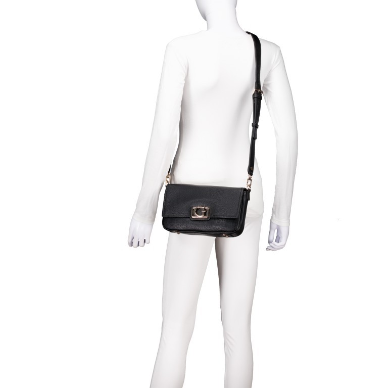 Umhängetasche Circe, Farbe: schwarz, beige, Marke: Guess, Abmessungen in cm: 26.5x14x4, Bild 7 von 8