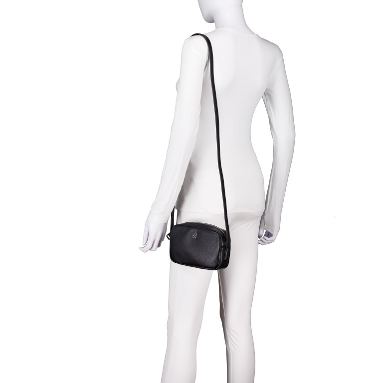 Umhängetasche Chris 2.0 Crossbody, Farbe: schwarz, weiß, Marke: HUGO, Abmessungen in cm: 20x12.5x6, Bild 4 von 6