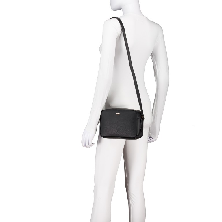 Umhängetasche Lenah Crossbody, Farbe: schwarz, blau/petrol, braun, Marke: BOSS, Abmessungen in cm: 22x15x7, Bild 4 von 6